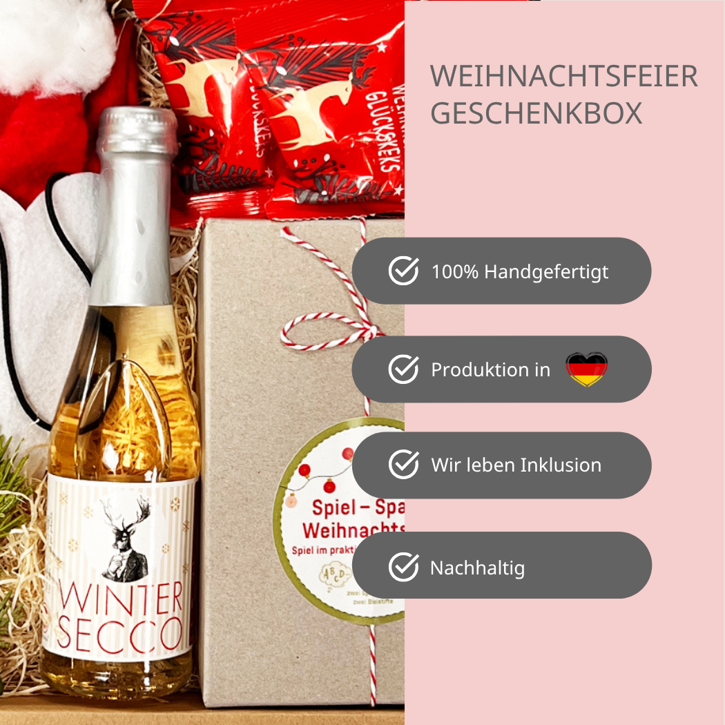 Weihnachtsfeier to go Geschenk Box