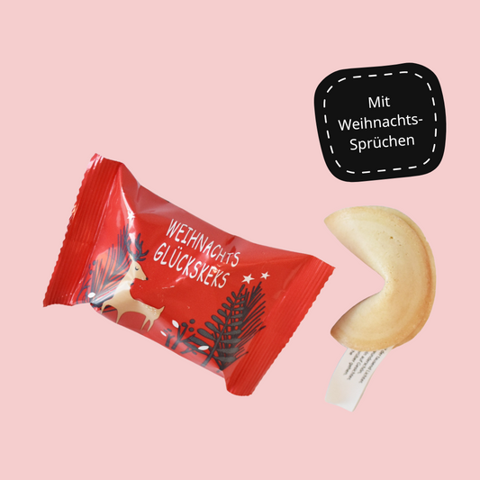 Weihnachtsglückskekse: Überraschung für Freunde & Kollegen!