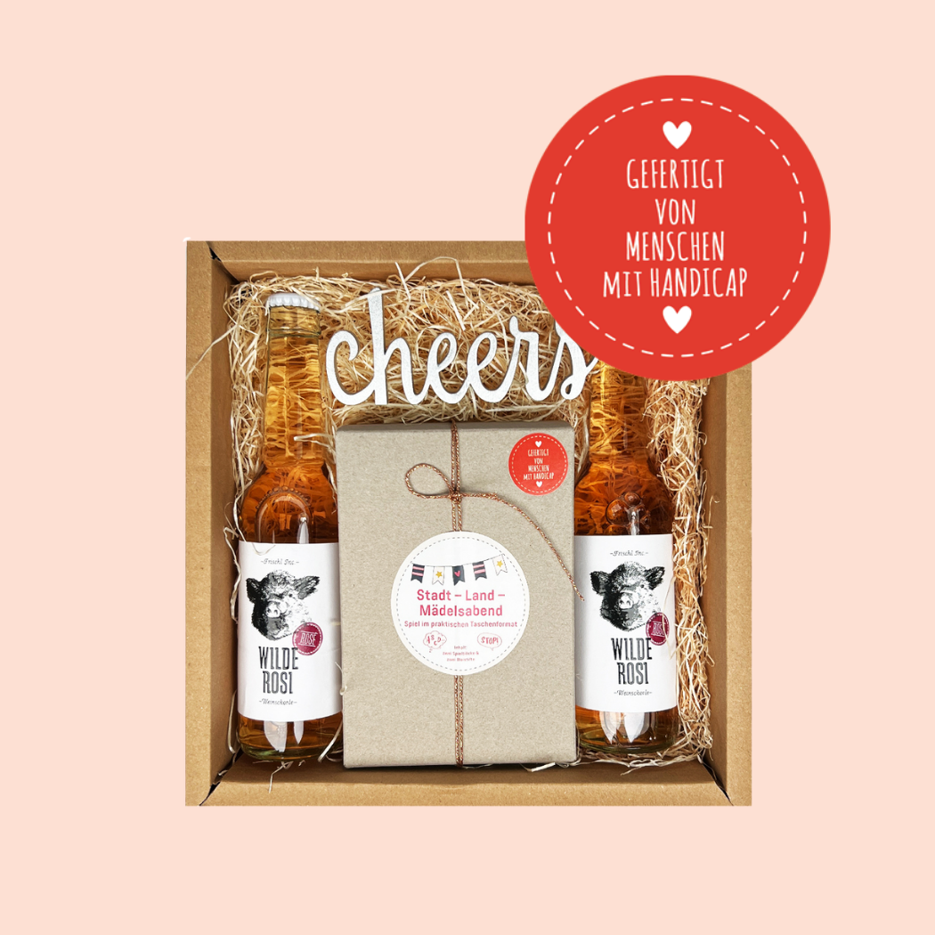 Mädelsabend Cheers Geschenk Box