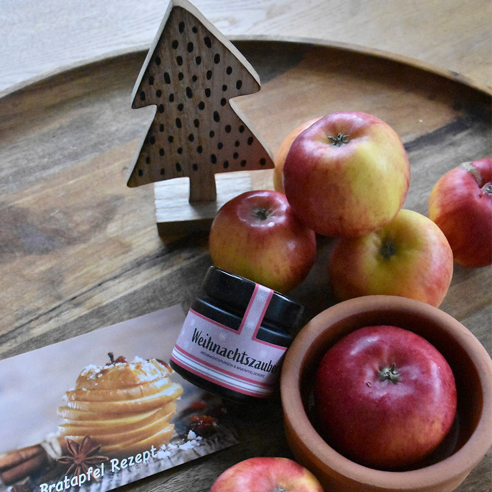 DIY Bratapfel Geschenk Box mit Bratapfelgewürzapfel