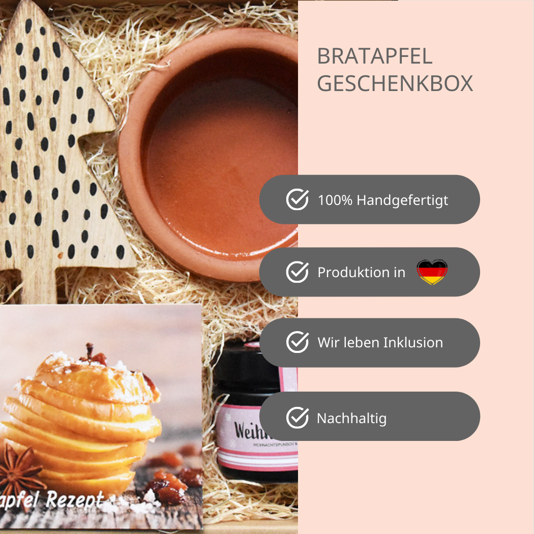 DIY Bratapfel Geschenk Box mit Bratapfelgewürzapfel