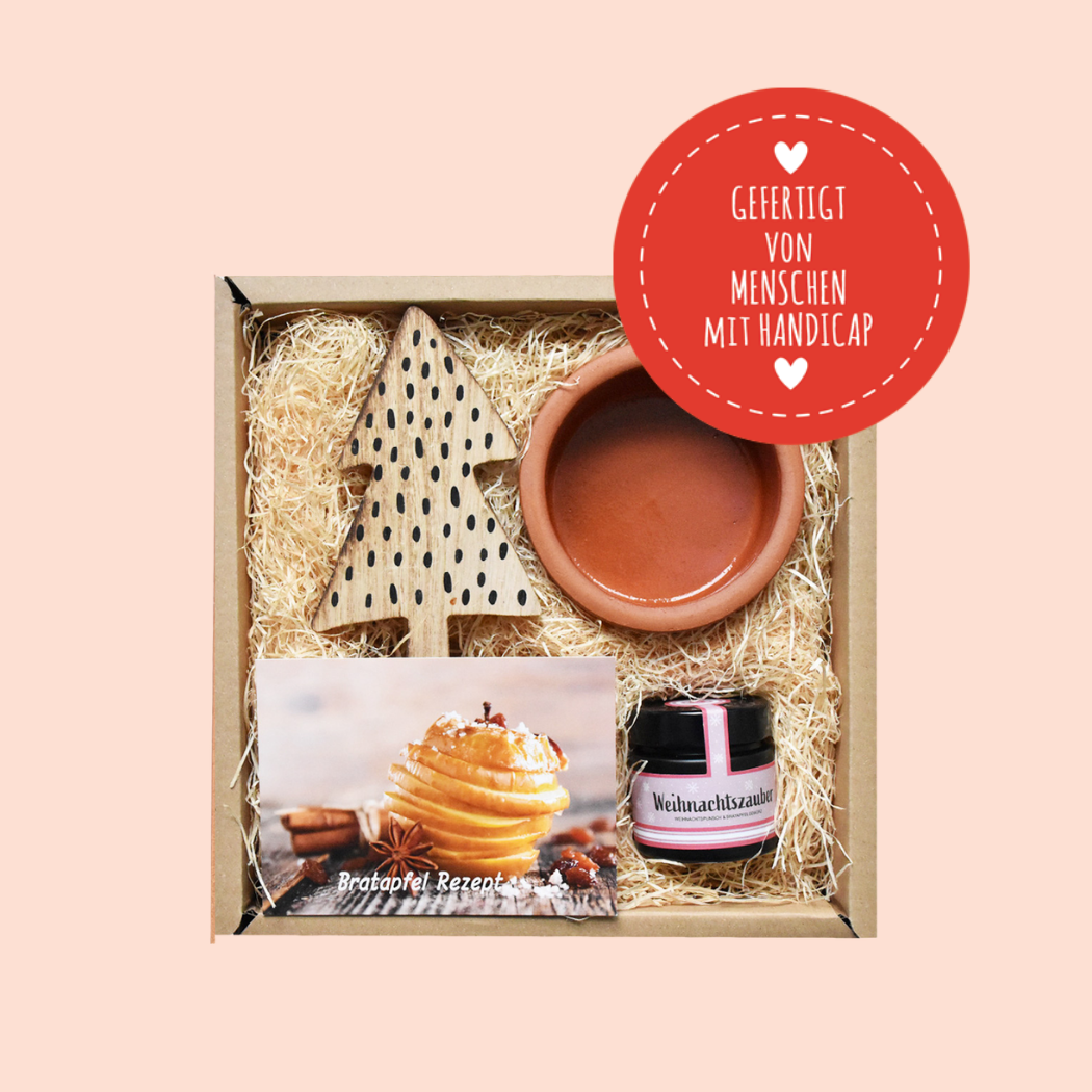 DIY Bratapfel Geschenk Box mit Bratapfelgewürzapfel