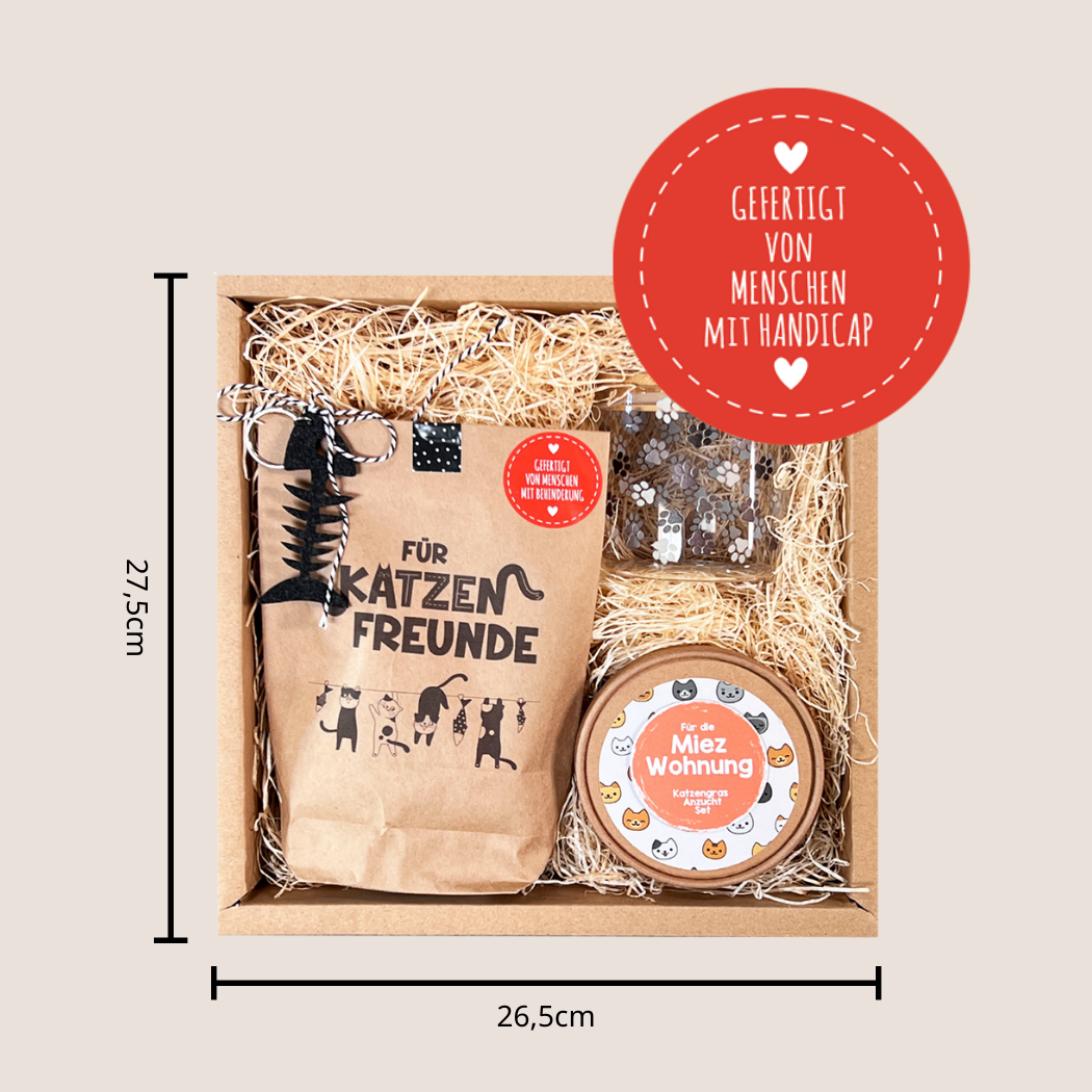 Katzenfreunde nachhaltige Geschenk Box