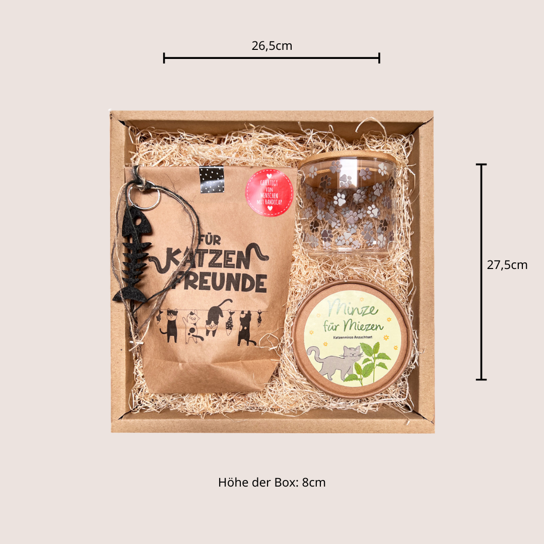 Katzenfreunde nachhaltige Geschenk Box