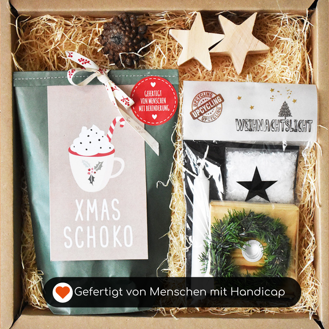 Weihnachtspräsent Box Rentier Schokolade