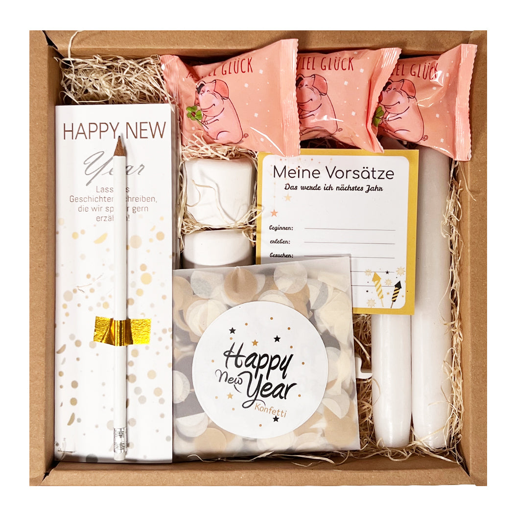 Silvester Tischdeko Box