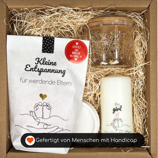 Geschenkbox zur Geburt Mädchen