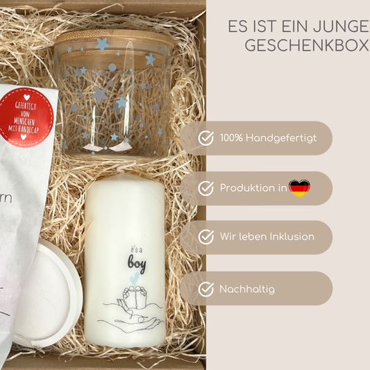 Geschenkbox zur Geburt Junge