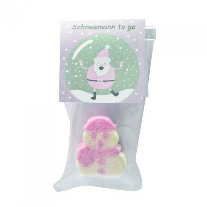 Schneemann to go Marshmellow Streuartikel Beutel