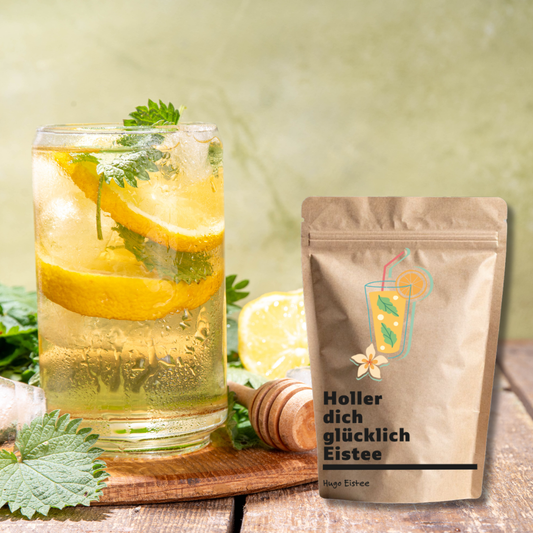 Holler dich glücklich Eistee - Holunder Minze Limonade