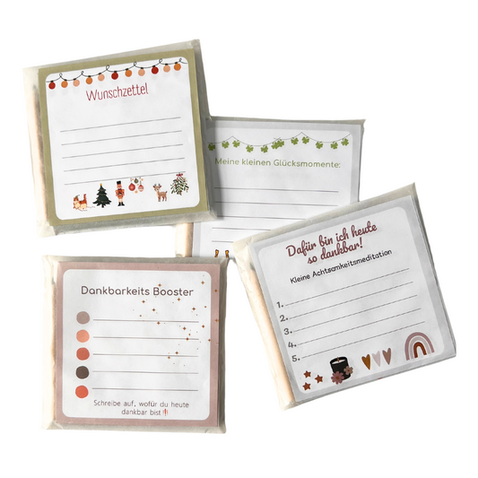 Wunschzettel Block Set - Dein Platz für Weihnachtswünsche