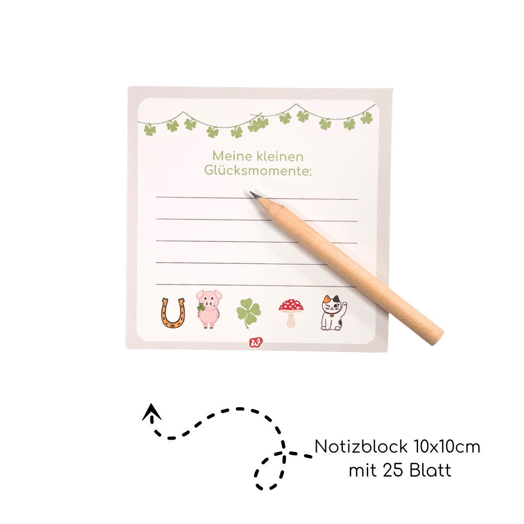 Glücksmomente Block Set - dein täglicher Gute-Laune-Speicher