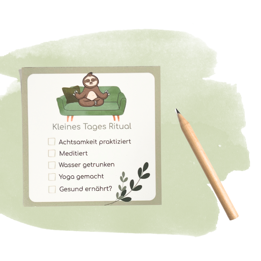 Tages Ritual Block Set -für strukturierten Alltag