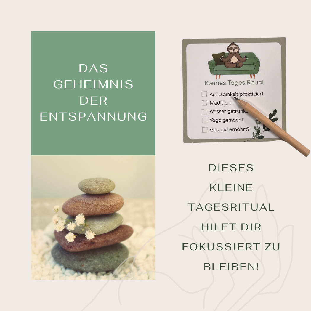Tages Ritual Block Set -für strukturierten Alltag