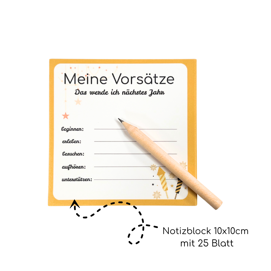 Meine Vorsätze Block Set – Dein Start in ein bewusstes Jahr