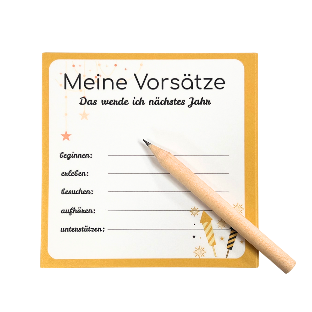 Meine Vorsätze Block Set – Dein Start in ein bewusstes Jahr