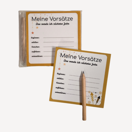 Meine Vorsätze Block Set – Dein Start in ein bewusstes Jahr