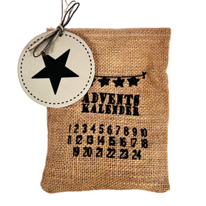 Adventskalender Sack mit süßer Füllung