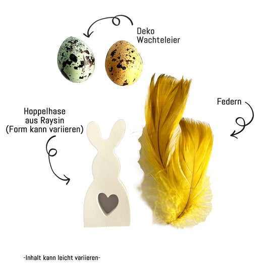 Frohe Ostern Tüte mit Mini Tischdeko