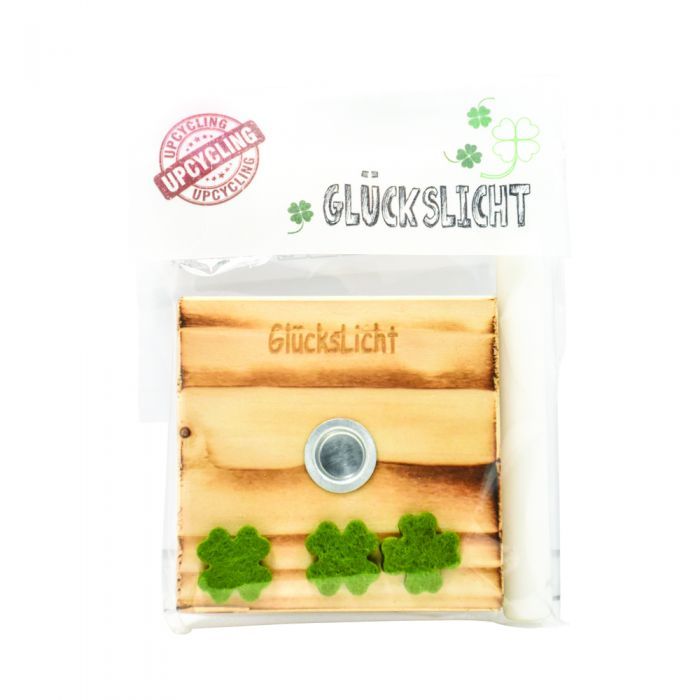 Glückslicht Upcycling aus recyceltem Palettenholz
