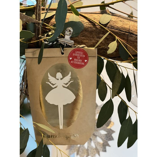 Wunscherfüller Fee Wundertüte mit goldenen Accessoires