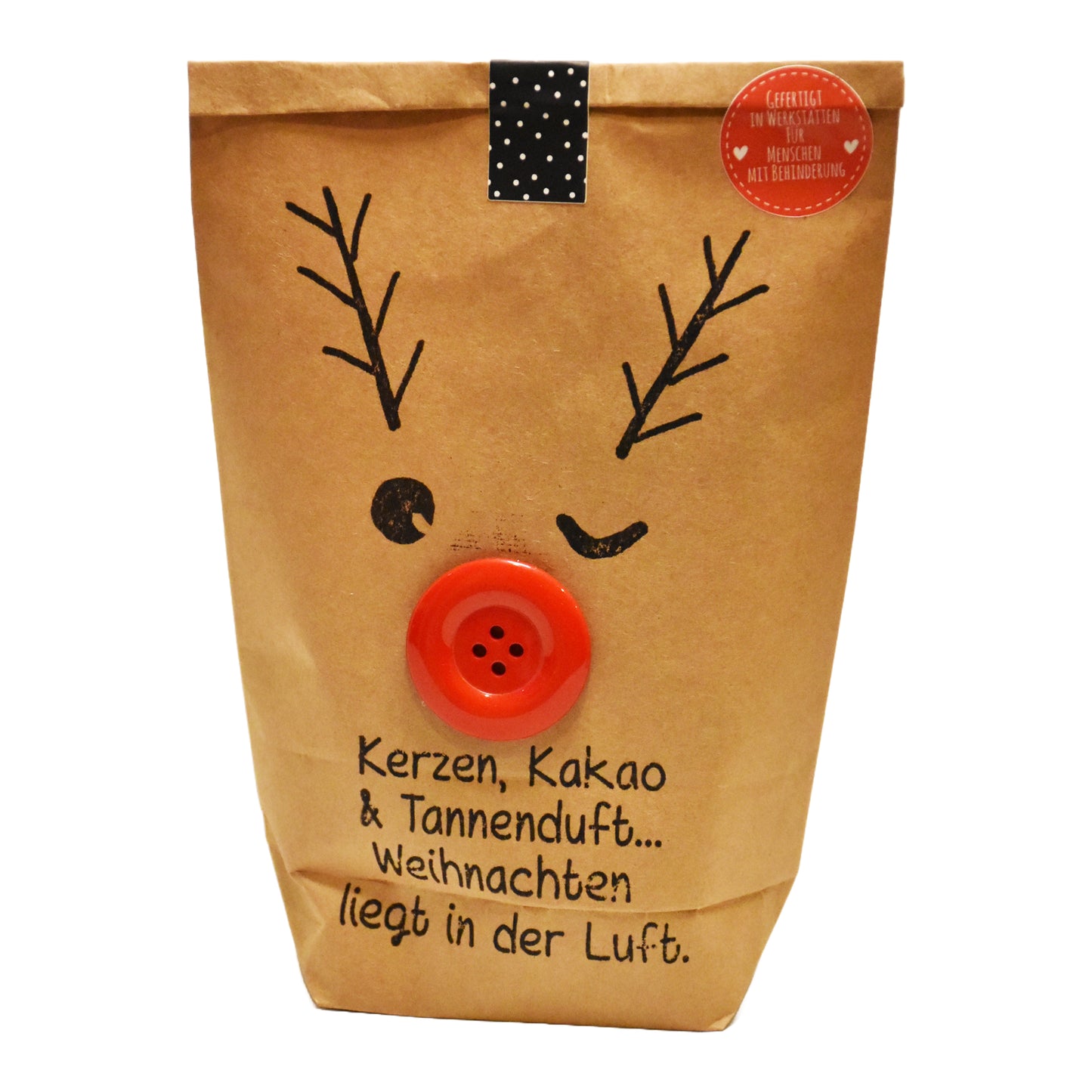 Wundertüte Weihnachtselch mit Knopfnase