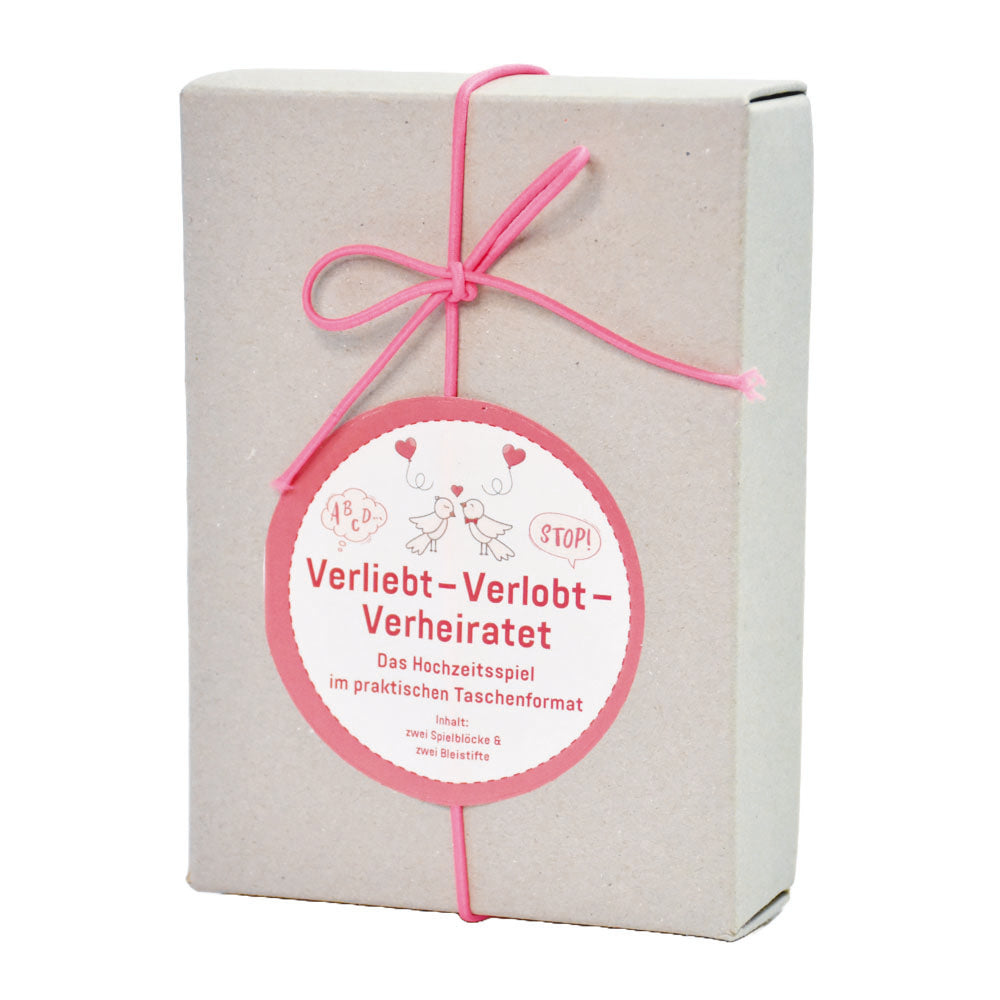 Stadt-Land-Hochzeit Spiel im Taschenformat