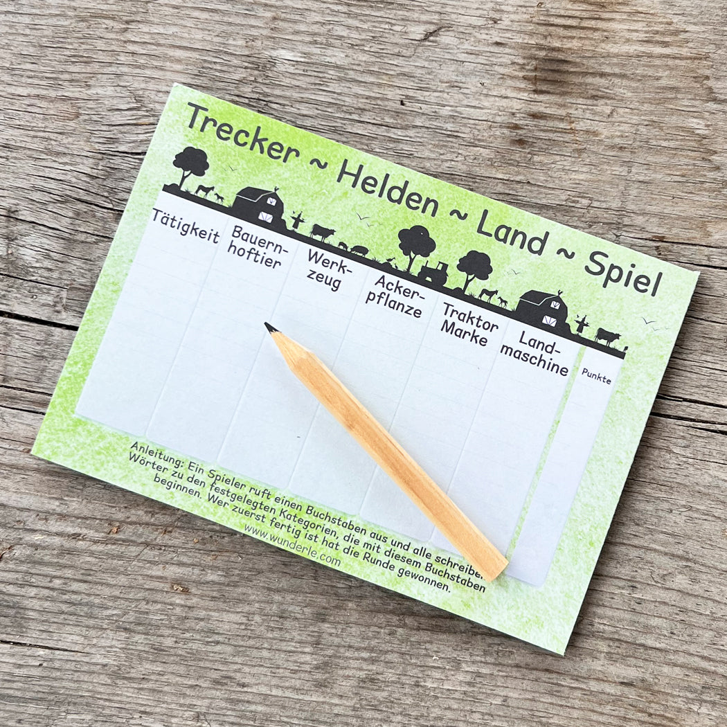 Stadt-Land-Trecker Spiel im Taschenformat