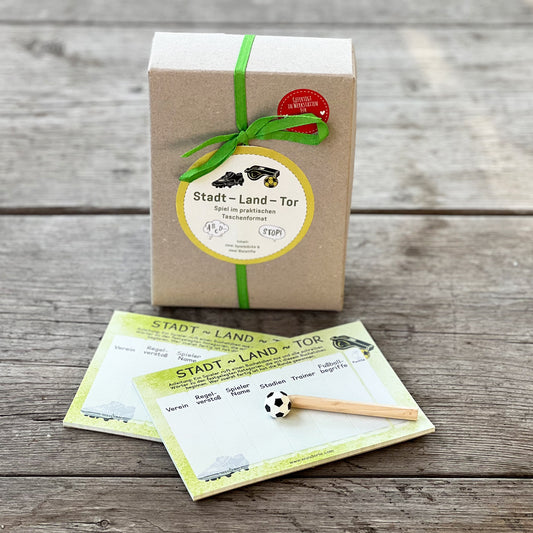 Stadt-Land-Tor Spiel im praktischen Taschenformat