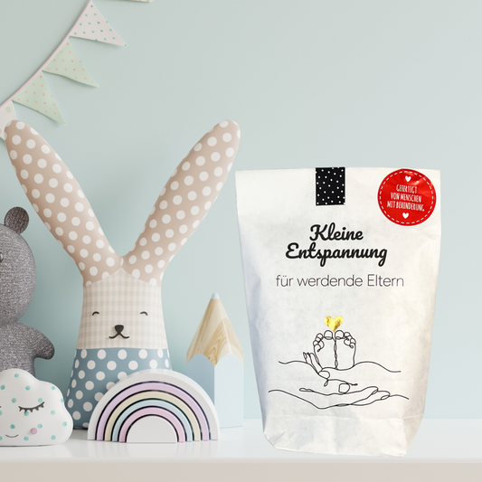 Geschenk für werdende Eltern: Wundertüte Weiß für entspannte Vorfreude