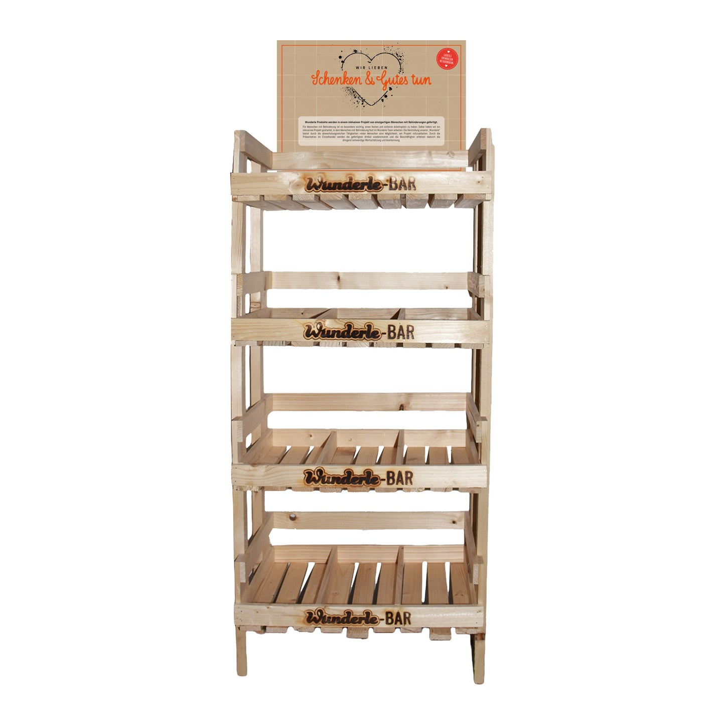 Standdisplay mit 12 Fächern – Maximale Aufmerksamkeit am POS