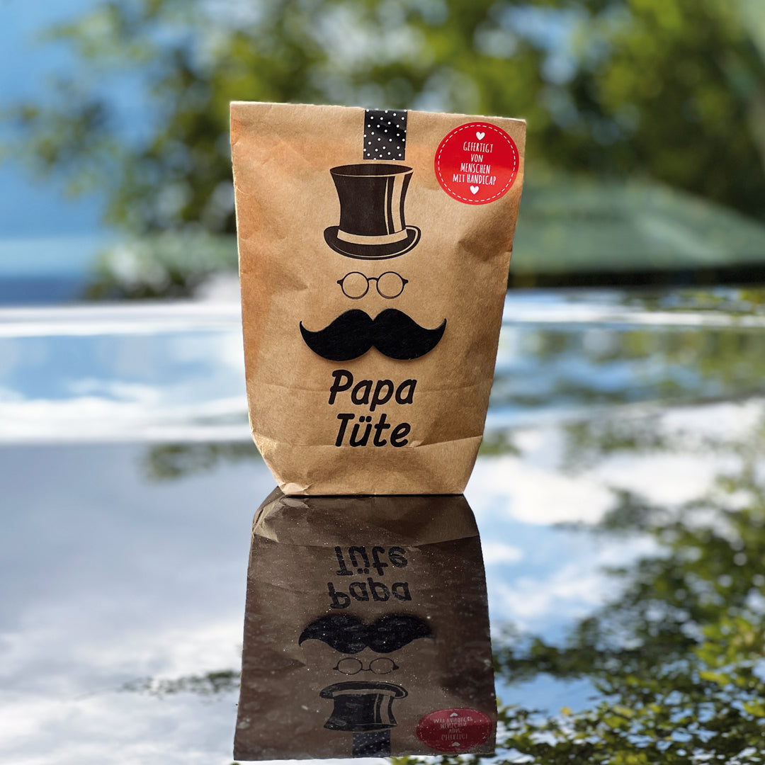 Papa Tüte Wundertüte mit Bart für den besten Papa