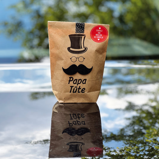 Papa Tüte Wundertüte mit Bart für den besten Papa