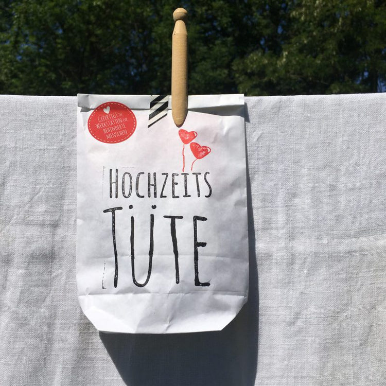 Die Hochzeitstüte – in allen 4 Ecken soll Liebe drin stecken!