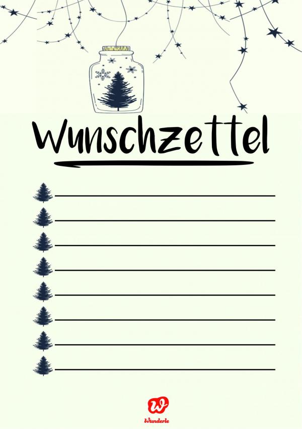 Wünsch dir was! Ein Wunschzettel- free printable