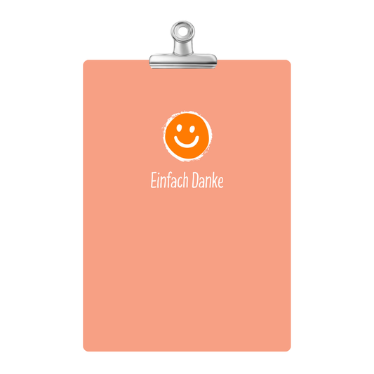 Kartenset „Einfach Danke“ – 10 Dankeskarten Smiley