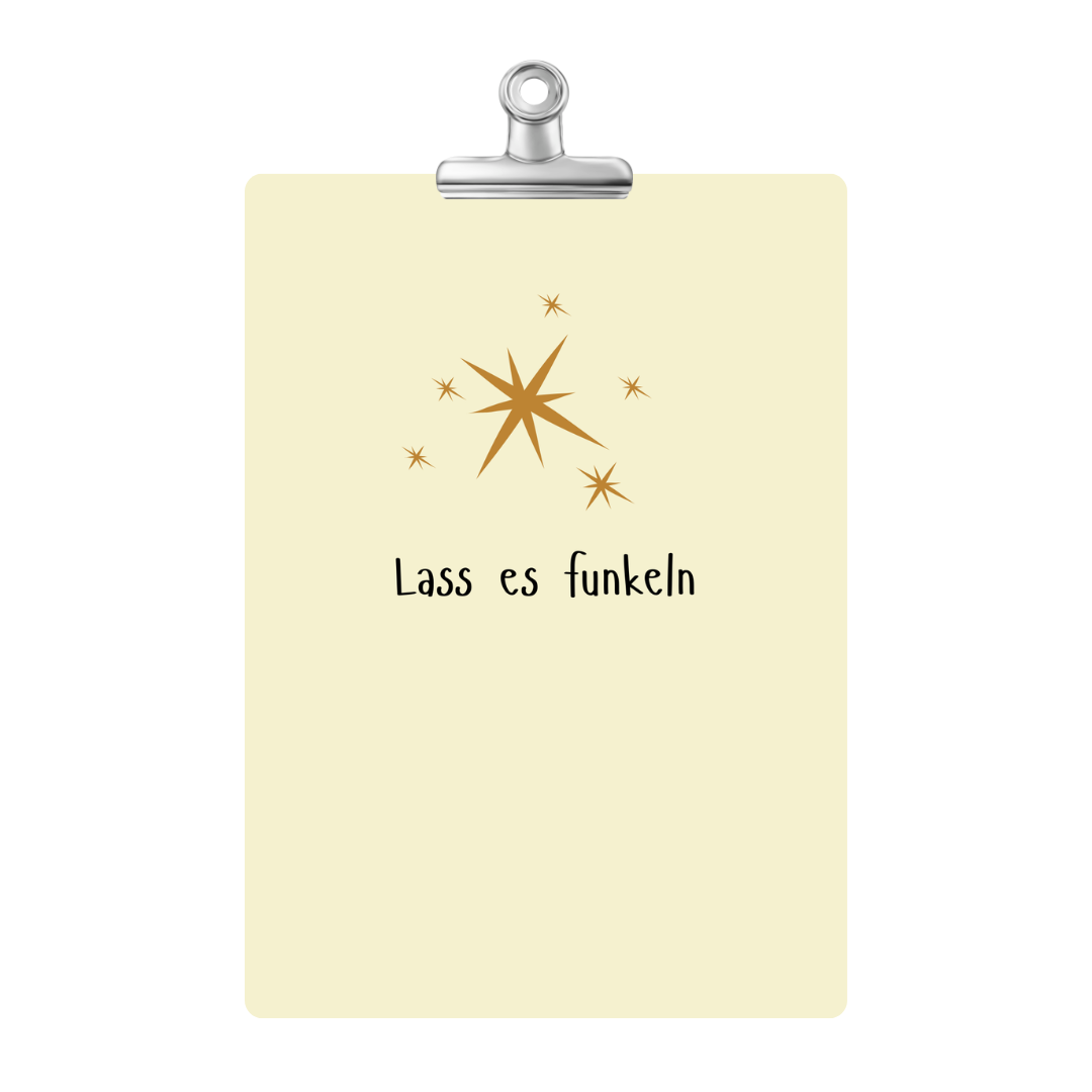 Kartenset Sterne lass es funkeln