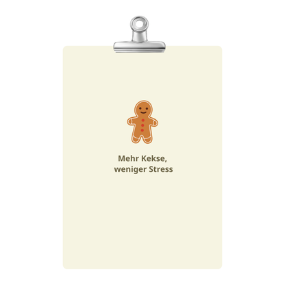 Kartenset mehr Kekse, weniger Stress