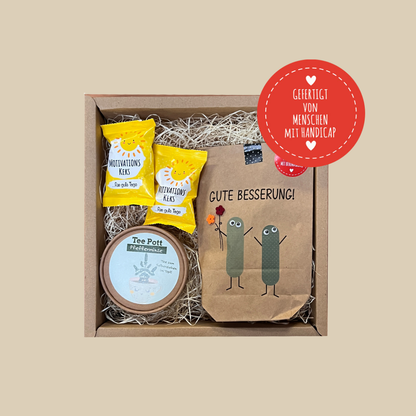Geschenkbox Gute Besserung für schnelle Genesung