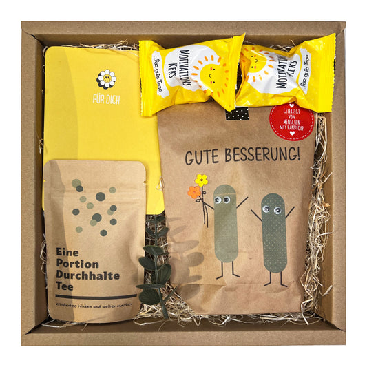 Geschenkbox Gute Besserung für schnelle Genesung