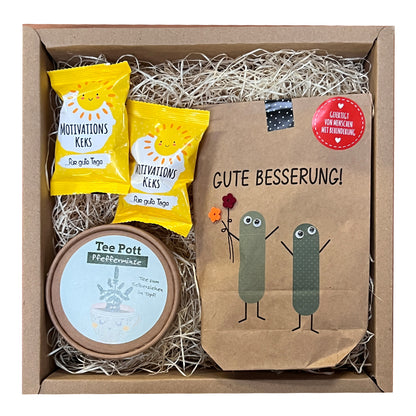 Geschenkbox Gute Besserung für schnelle Genesung