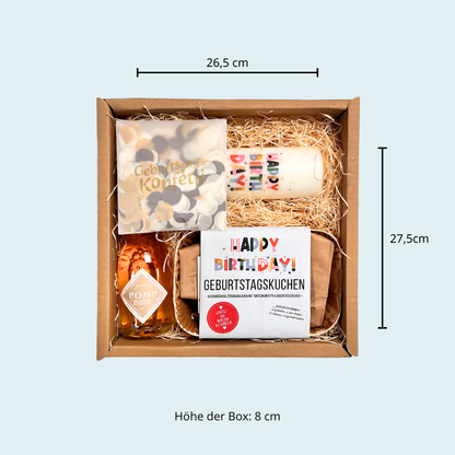 Happy Birthday Geschenk Box für Freunde und Mitarbeiter