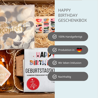 Happy Birthday Geschenk Box für Freunde und Mitarbeiter