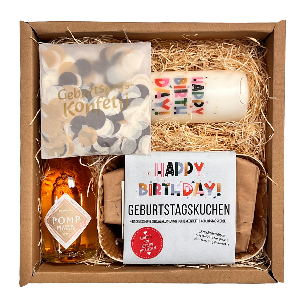 Happy Birthday Geschenk Box für Freunde und Mitarbeiter
