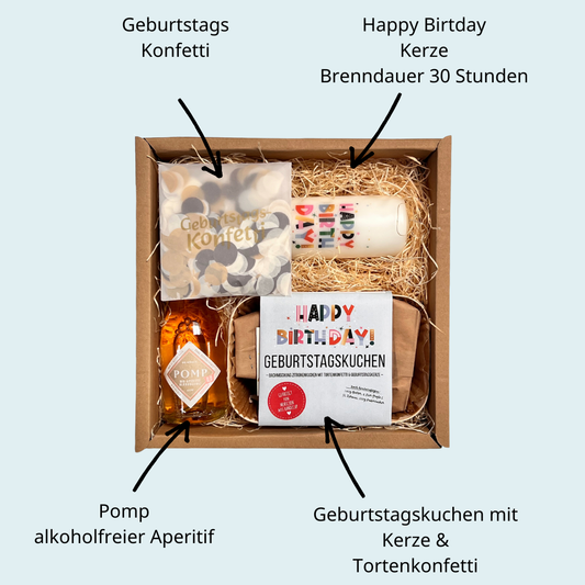Happy Birthday Geschenk Box für Freunde und Mitarbeiter