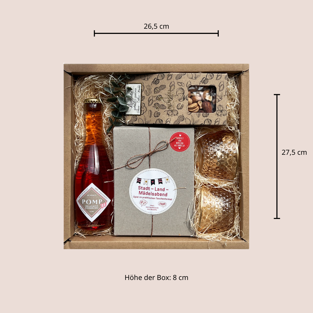 Mädelsabend Cheers Geschenk Box