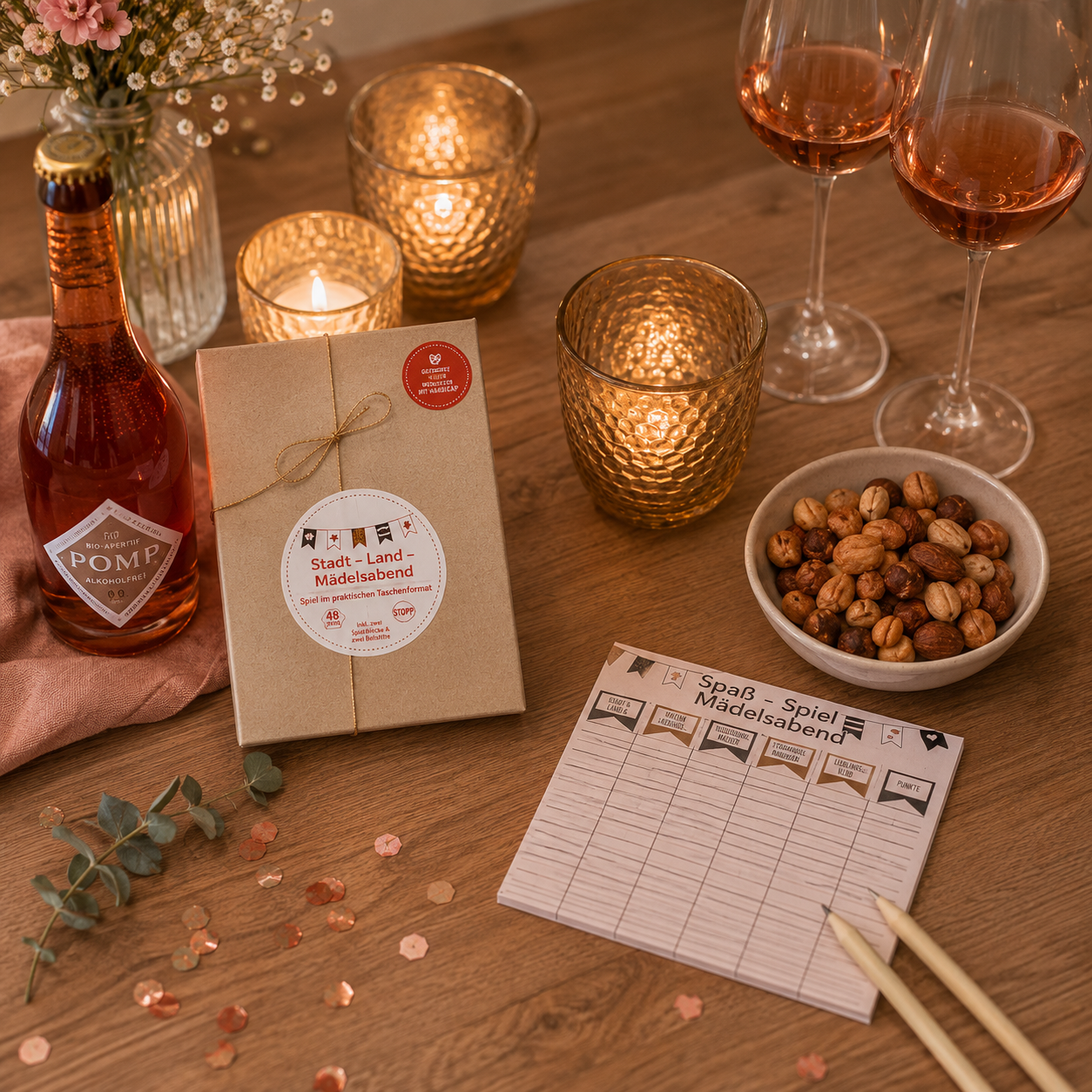 Mädelsabend Cheers Geschenk Box