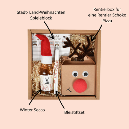 Lustiger Weihnachtsabend Geschenk Box