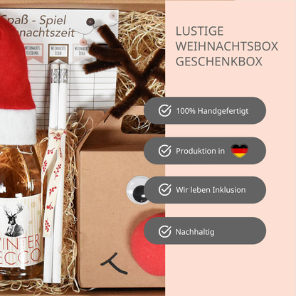 Lustiger Weihnachtsabend Geschenk Box