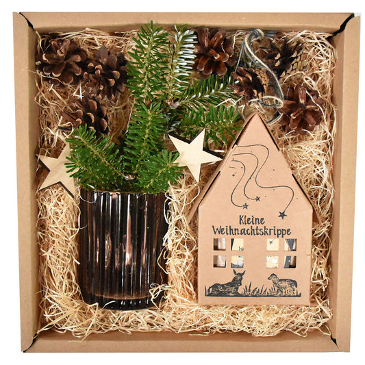 Kleine Weihnachtskrippe Geschenkbox